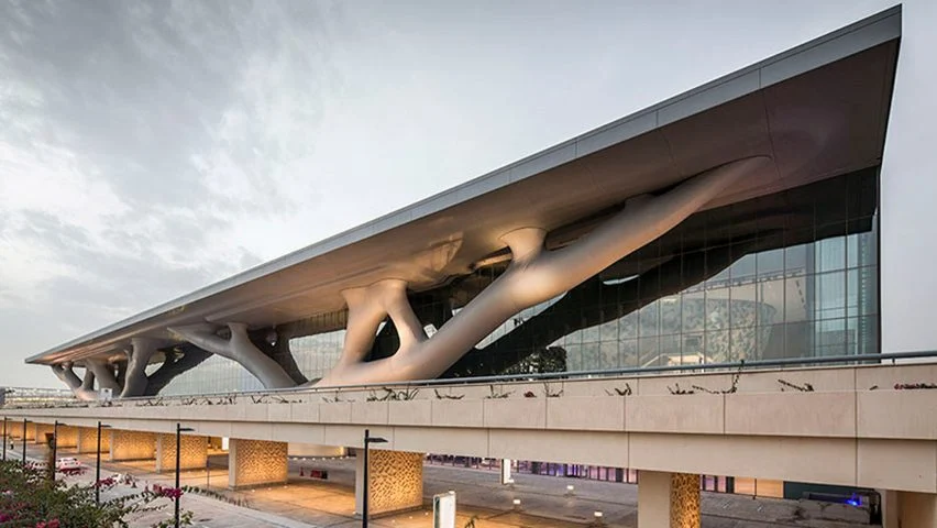 Qatar National Convention Centre by Arata Isozaki.png